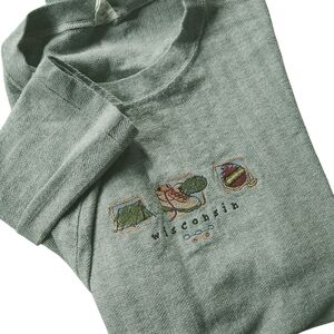 Vintage Artisans Single Stitch Wisconsin Camping Tshirt Sz XXL